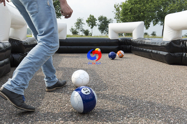 Premium quality PVC two players inflatable soccer-pool table Soccer billiards for teams games