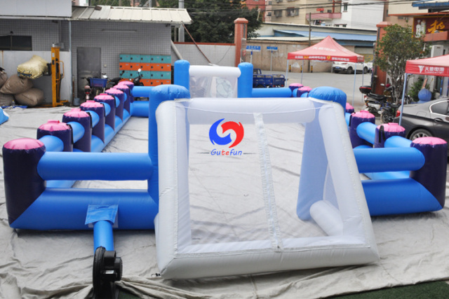 high-quality PVC newest team building Human Table Football (HTF) Soccer Field Giant Inflatable Human Foosball game