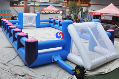 high-quality PVC newest team building Human Table Football (HTF) Soccer Field Giant Inflatable Human Foosball game