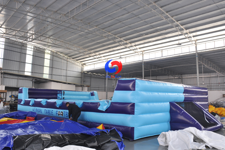 Two teams Giants Inflatable Human Foosball,huge inflatable human table football for Team Building Events