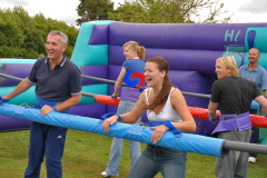 Two teams Giants Inflatable Human Foosball,huge inflatable human table football for Team Building Events