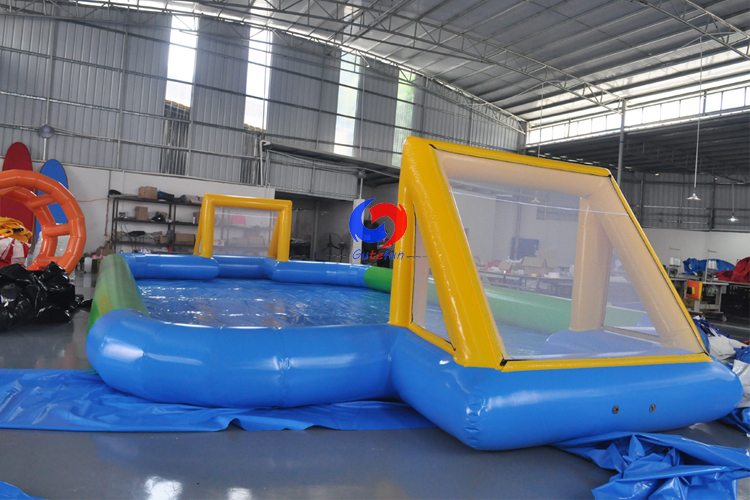 large air sealed Slippery inflatable water soap soccer pitch field inflatable soap football arena court for outdoor sports