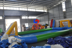 large air sealed Slippery inflatable water soap soccer pitch field inflatable soap football arena court for outdoor sports