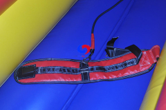 Double lane two players Infaltable Bungee run for adult kids