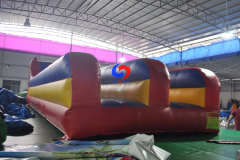 outdoor winter inflatable bungee run belts and cords 2 lanes Double Lane inflatable bungee run