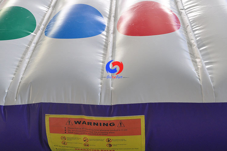 indoor&outdoor sport games large kids jumping bounce pad high-quality PVC inflatable twister mat for sale