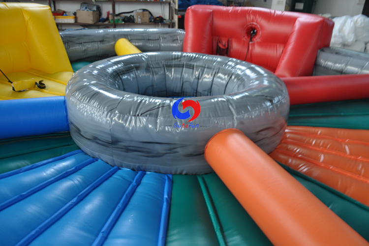 4 player bungee run interactive large human hungry hippos Chow Down inflatable games for sale