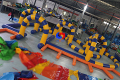 outdoor Safety quad bikes electric bumping rc car racing inflatable barrier inflatable bumper car track for bumper cars