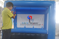 Custom backdrops interactive Shooting foam-tipped arrows archery target Inflatable Archery Range Game