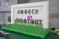 Sport themed event Target Goal Soccer Penalty Shootout Inflatable Target football goal with bed