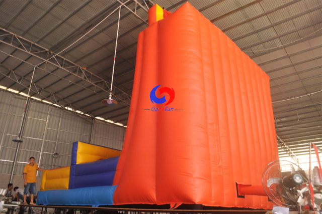 Heavy Duty Commercial Deluxe Obstacle Activity mobile Inflatable Rock Climbing Wall for sale