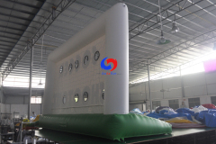 Sport themed event Target Goal Soccer Penalty Shootout Inflatable Target football goal with bed
