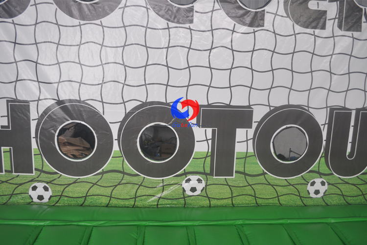Sport themed event Target Goal Soccer Penalty Shootout Inflatable Target football goal with bed