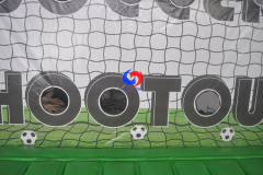 Sport themed event Target Goal Soccer Penalty Shootout Inflatable Target football goal with bed