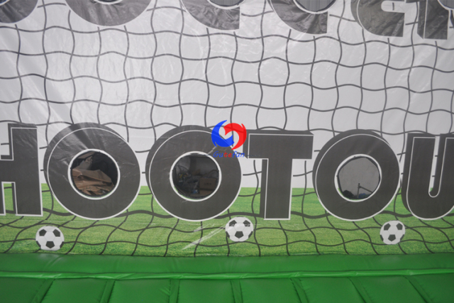 Sport themed event Target Goal Soccer Penalty Shootout Inflatable Target football goal with bed