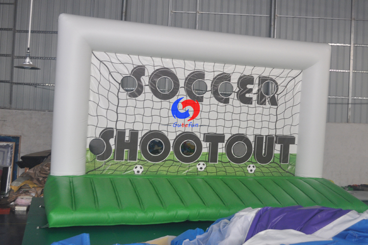 Sport themed event Target Goal Soccer Penalty Shootout Inflatable Target football goal with bed