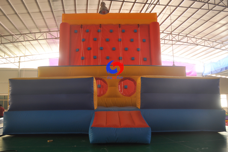 Heavy Duty Commercial Deluxe Obstacle Activity mobile Inflatable Rock Climbing Wall for sale