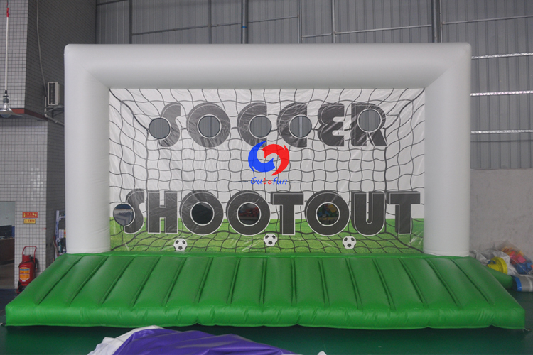 Sport themed event Target Goal Soccer Penalty Shootout Inflatable Target football goal with bed