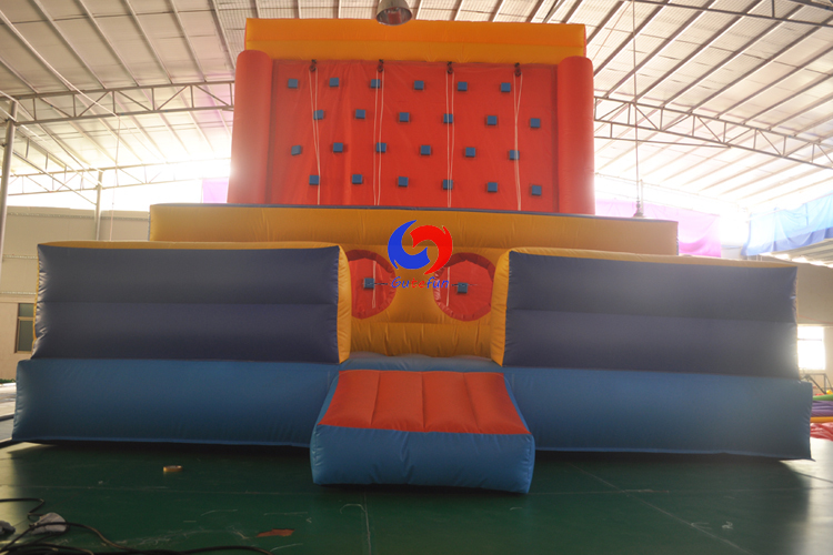 Heavy Duty Commercial Deluxe Obstacle Activity mobile Inflatable Rock Climbing Wall for sale