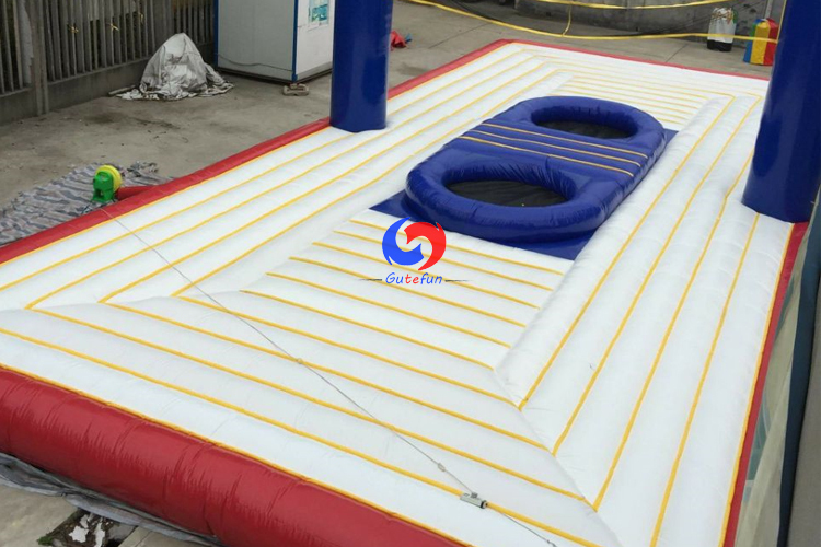 beach team sport Ball game volleyball football gymnastics trampoline court Inflatable Bossaball for sale
