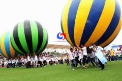 Company Anniversary sports School Group running 4m huge big inflatable air ball balloon for team building games