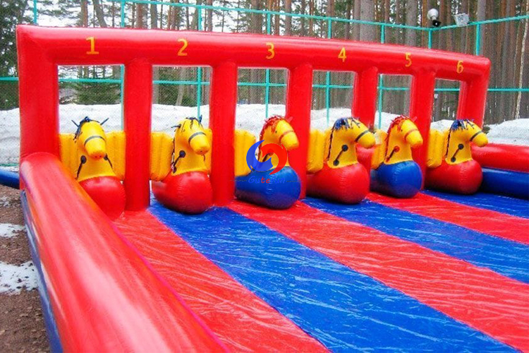 team building attraction "Inflatable hippodrome" Inflatable pony Inflatable Horses for Children and adults