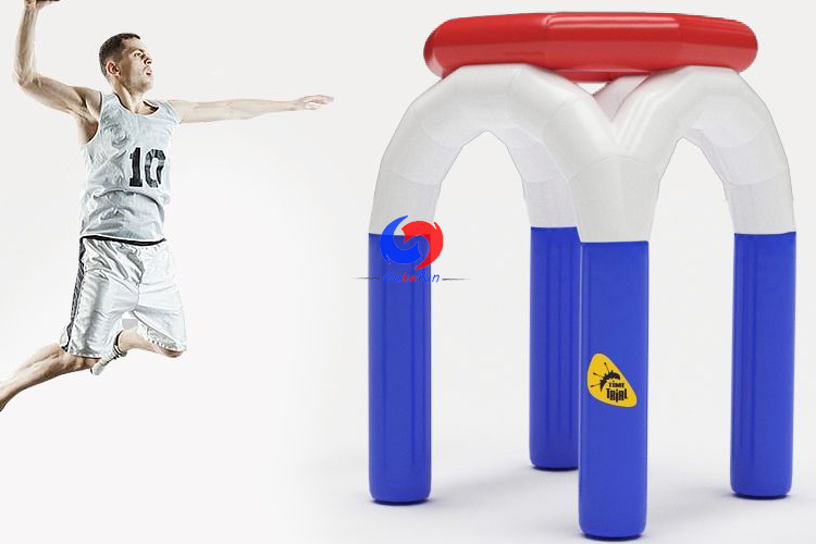 outdoor corporate events team entertainment attraction water&land Giant Inflatable Basketbal Hoop for adults children
