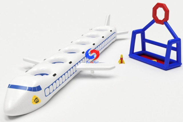 Inflatable team attraction "Aircraft Captain" "Turbulence in the plane" equipment for corporate and team building