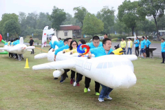 Inflatable team attraction "Aircraft Captain" "Turbulence in the plane" equipment for corporate and team building