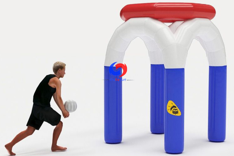 outdoor corporate events team entertainment attraction water&land Giant Inflatable Basketbal Hoop for adults children