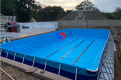 ready made mobile 10m*6m*1.32m family party time above ground swimming pools for  backyard gardens