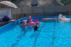 ready made mobile 10m*6m*1.32m family party time above ground swimming pools for  backyard gardens