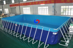 easy to install movable water sport obstacle course prefabricated 12m*6m*1.5m above ground water swimming pools