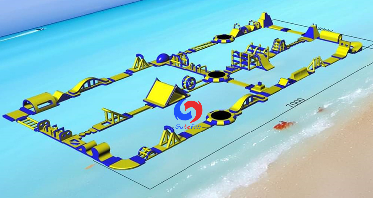 fully customizable sport games 230ft largest inflatable commercial floating water theme park for sale