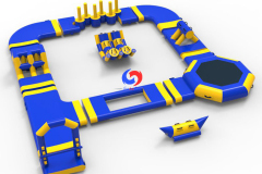 large open water beach 0.9mm PVC durable inflatable modular commercial floating water splash park games