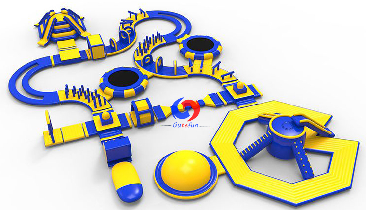 Adult Inflatable Floating Water Park Play Equipment With 0.9mm PVC Tarpaulin for sale