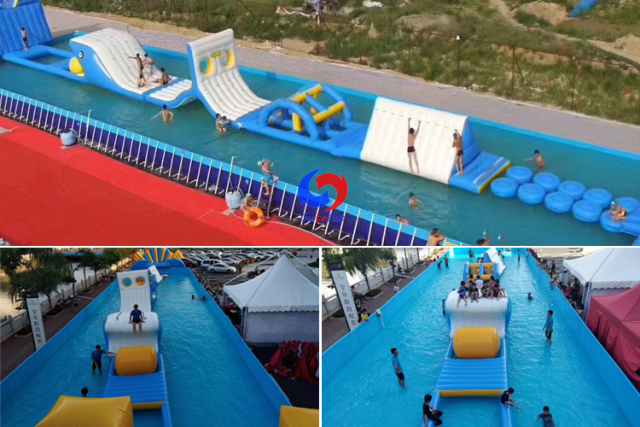 the mobile outdoor splash inflatable floating water park commercial portable above ground water parks for sale