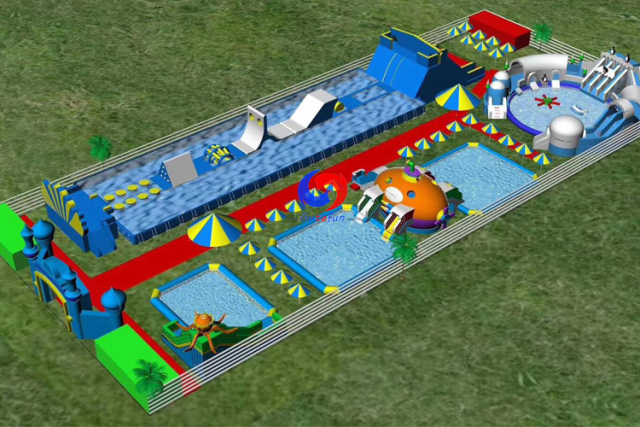 easy to install movable 200ft large outdoor metal frame above ground swimming pool water park manufacturers