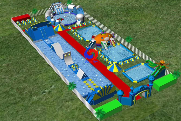 easy to install movable 200ft large outdoor metal frame above ground swimming pool water park manufacturers