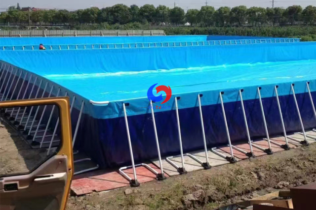 prefabricated rectangle steel frame PVC tarpaulin pools swim training pool for outdoor&indoor swimming academy use
