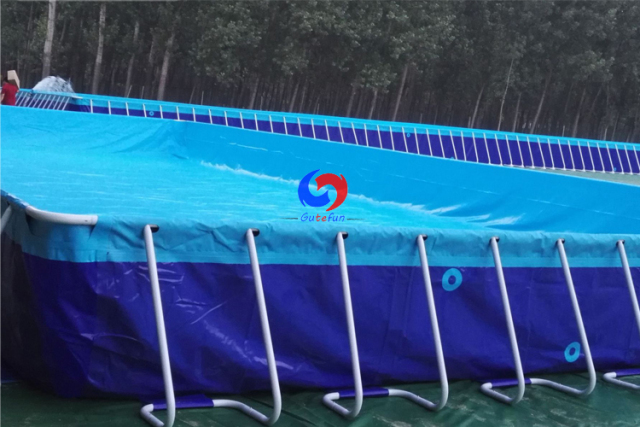 prefabricated rectangle steel frame PVC tarpaulin pools swim training pool for outdoor&indoor swimming academy use