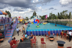 200 Square Meter outdoor swimming pool with rectangular steel frame 20m x 10m x 1.0m (Height) with all accessories