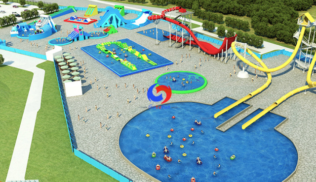 very fast delivery portable big swimming pool inflatable slide swimming pools games equipment to make water games event