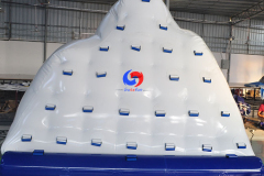 large Sea River Lake sports game water floating toys rock climbing wall inflatable pool iceberg float for sale suppliers