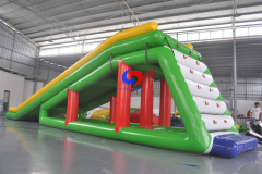 Factory Sale big adult kids dual lane airtight floating waterslide inflatable swimming pool water slides for inground pools