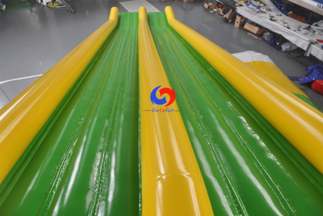 Factory Sale big adult kids dual lane airtight floating waterslide inflatable swimming pool water slides for inground pools