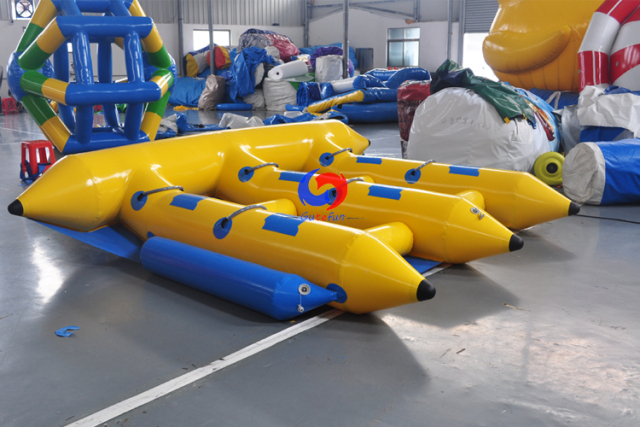 Jet Ski sea Surf towable inflatable banana -boats float tube fishing flying raft boat pontoon 6 person inflatable fly fish