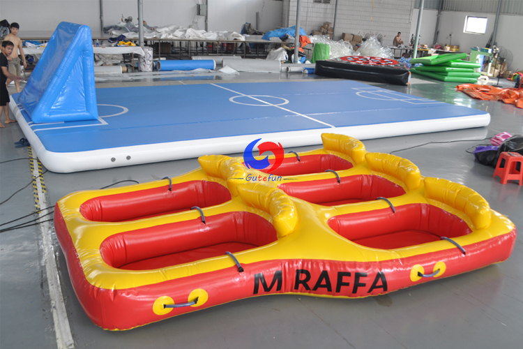 can drag jet ski towing surfing 5 persons Inflatable Towable Water Donut Boat inflatable flying fish banana -boat for sale
