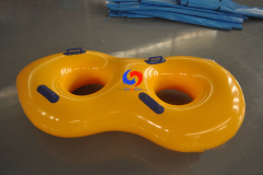 life-saving equipment double Seat 2 person pvc swimming floating rings Inflatable Water Slide Tubes for Water parks sports