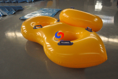 life-saving equipment double Seat 2 person pvc swimming floating rings Inflatable Water Slide Tubes for Water parks sports